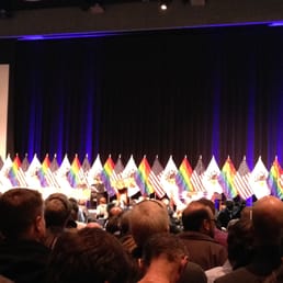 Waiting for the marriage equality bill signing.