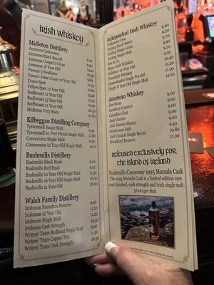 Menu photo 1 Quays Bar Dublin, D