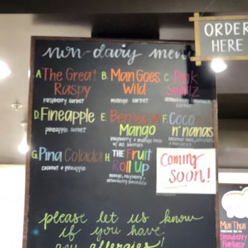 ICICLES - Non dairy menu has so many options! - Ice Cream & Frozen Yogurt Near Me - Cupertino, California
