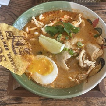 Sup Thai Kitchen  - Tom Yum Noodle Soup with chicken - Thai Near Me - Fresh Meadows, New York