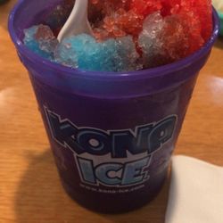 Kona Ice of Fairfield - Deliciousness... blue raspberry & strawberry... sorry... waited a bit before taking a photo.