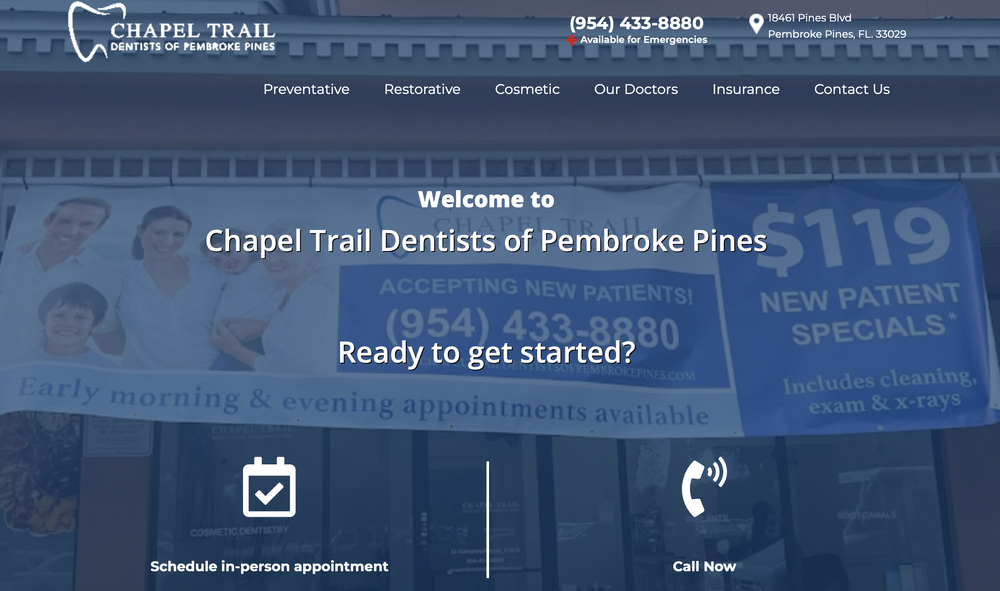 CHAPEL TRAIL DENTISTS OF PEMBROKE PINES Updated April 2024 18461