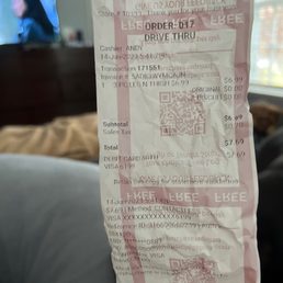 Receipt #1 tender meal Receipt #1 tender meal