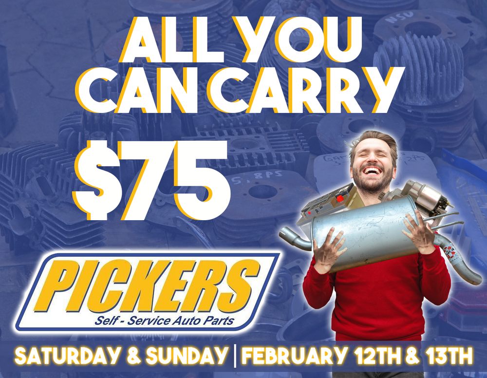 PICKERS “UPULLIT” SELF SERVICE AUTO PARTS “SALVAGE” Updated
