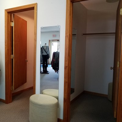 Photo of Copper Lace - Mooresville, IN, US. two dressing rooms for trying things on