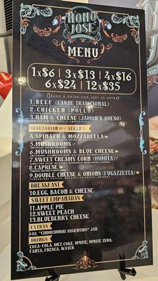 Menu photo 2 Nono José Argentinian Empanadas El Cajon, CA Menu photo 2 Nono José Argentinian Empanadas El Cajon, CA