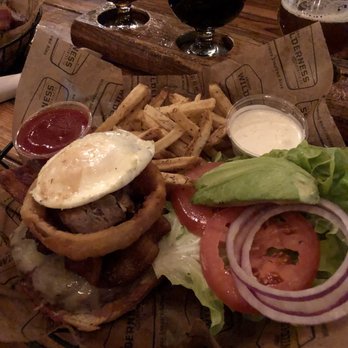 Arizona Wilderness Brewing - After the Hike Burger with duck fat fries - Breweries Near Me - Gilbert, Arizona