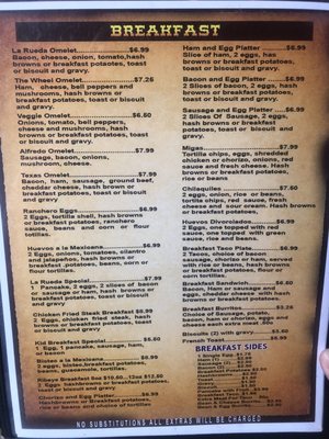 Menu photo 5 La Rueda Fort Worth, TX