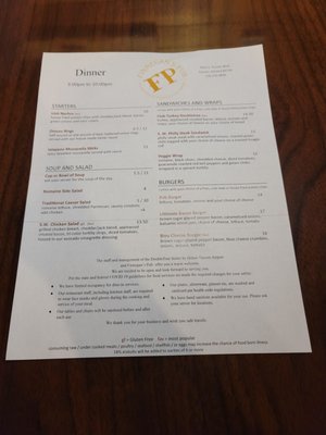Menu photo 1 Finnegan's Pub Tucson, AZ