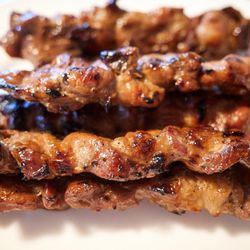 Wat Thai of Hawaii - BBQ Pork - 7 skewers / $10