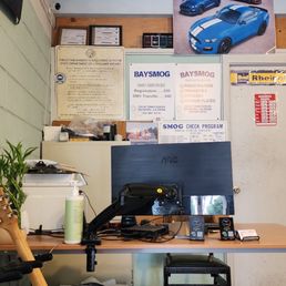 From inside the office.
