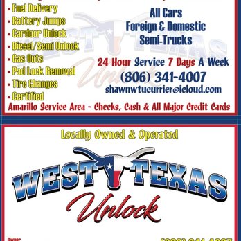 West Texas Unlock - Keys & Locksmiths Near Me - Amarillo, Texas