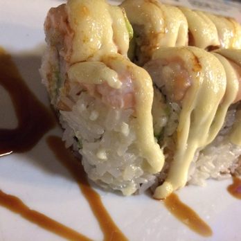 Sushi Junai - Mountain (Baked salmon) strangely bland cream on top - Sushi Bars Near Me - Austin, Texas Sushi Junai - Mountain (Baked salmon) strangely bland cream on top - Sushi Bars Near Me - Austin, Texas