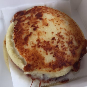 Milohas - Arepas....so amazing! $3 each and they sell fast! - Bakeries Near Me - San Jose, California
