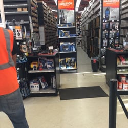 Autozone - standing in line waiting for a part