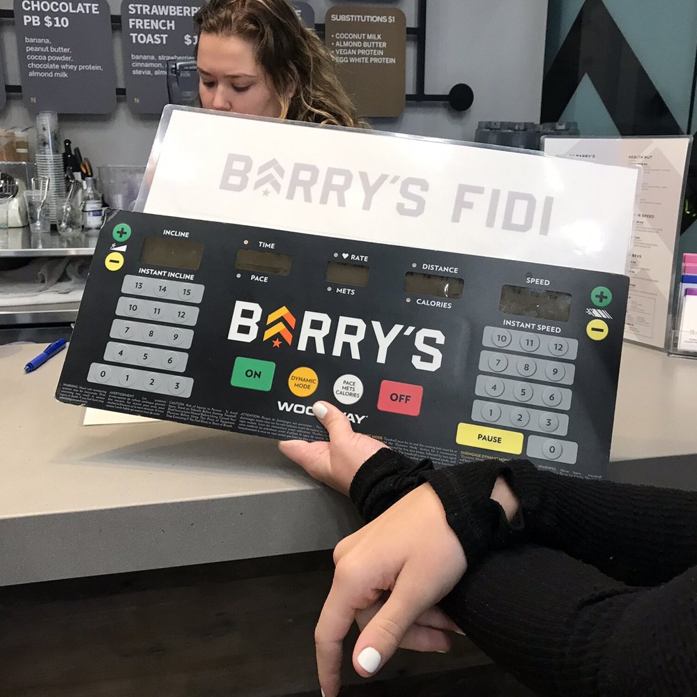 Barry's FiDi - Getting schooled on how to use treadmill - Interval Training Gyms Near Me - San Francisco, California