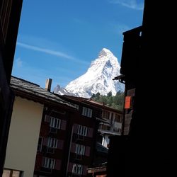 Alter Dorfteil - Matterhorn seen from this street