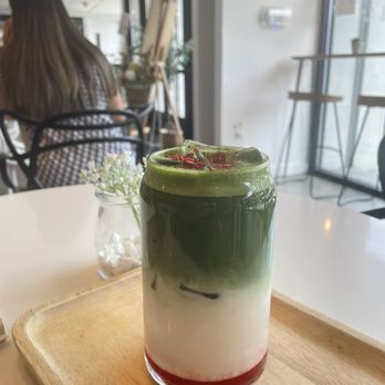 The Well Coffee - Strawberry Matcha Latte - Coffee & Tea Near Me - Flushing, New York The Well Coffee - Strawberry Matcha Latte - Coffee & Tea Near Me - Flushing, New York