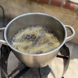 Use good oil, like peanut or rice bran, and fry at the proper heat