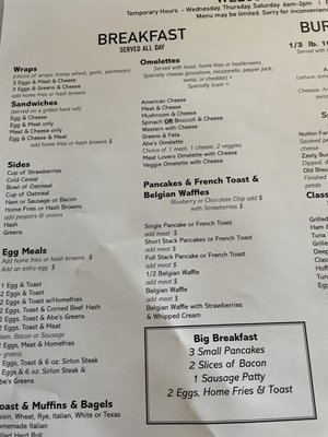 Menu photo 2 Nothin' Fancy CR Cafe Vernon, NY Menu photo 2 Nothin' Fancy CR Cafe Vernon, NY
