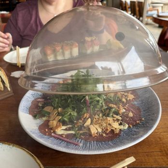 Sun Surf Sand - Wagyu carpaccio smoke reveal - Sushi Bars Near Me - Fort Lauderdale, Florida