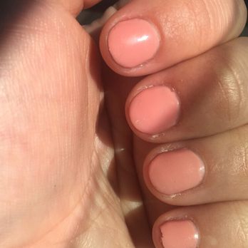 A-List Nails Spa - This is day two with gel. Chipped and cuticles look like crap. - Nail Salons Near Me - Fullerton, California A-List Nails Spa - This is day two with gel. Chipped and cuticles look like crap. - Nail Salons Near Me - Fullerton, California
