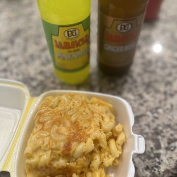 Hines Caribbean Cuisine - macaroni and cheese in a styrofoam container - Caribbean Near Me - Tampa, Florida Hines Caribbean Cuisine - macaroni and cheese in a styrofoam container - Caribbean Near Me - Tampa, Florida