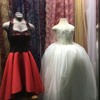 Ebad Fabrics - Ebad Fabrics display dresses and fabrics - Fabric Stores Near Me - New York, New York