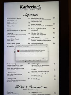 Menu photo 1 Katherine's Steakhouse Mesquite, NV Menu photo 1 Katherine's Steakhouse Mesquite, NV