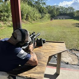 Enjoying the 100 yard range Enjoying the 100 yard range