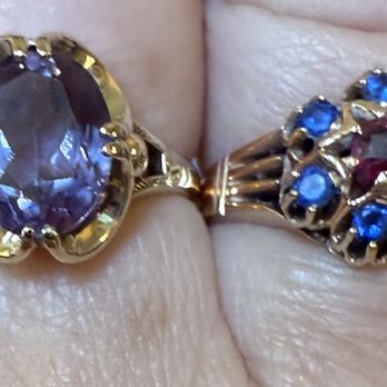 Worthmore Jewelers - Vintage synthetic stone ring with prongs repaired and resized. - Jewelry Near Me - Decatur, Georgia Worthmore Jewelers - Vintage synthetic stone ring with prongs repaired and resized. - Jewelry Near Me - Decatur, Georgia