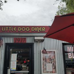 Exterior outside entrance of Little Dog Diner - Norfolk, Virginia Exterior outside entrance of Little Dog Diner - Norfolk, Virginia