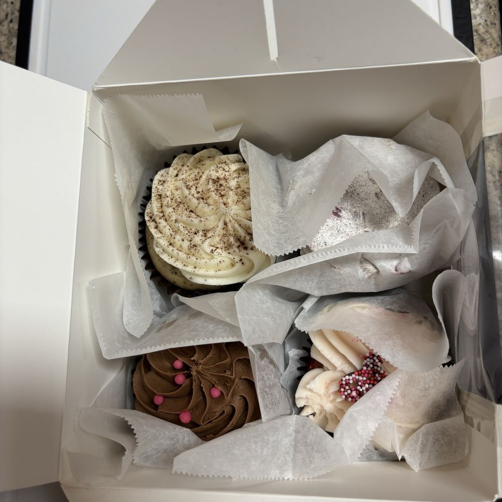 Tiramisu, strawberry cookies and cream, chocolate raspberry, and pink velvet Tiramisu, strawberry cookies and cream, chocolate raspberry, and pink velvet