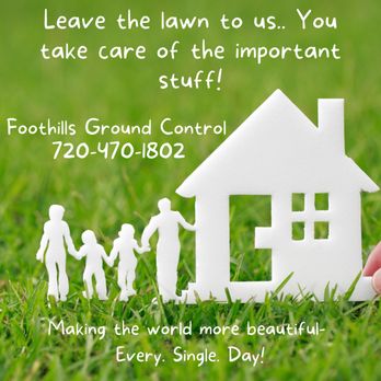 Foothills Ground Control - Sign up for weekly lawn service before March 30, 2022, and get your sprinklers turned on OR lawn aeration free! (Restrictions do apply) - Lawn Services Near Me