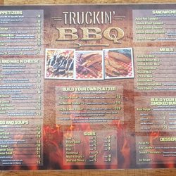 Truckin BBQ - Back Menu