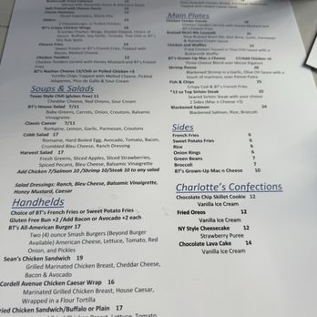 BT’s Bethesda - Food menu - American Near Me - Bethesda, Maryland