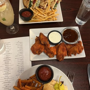 Two Cranes Bistro and Brew - Veggie flatbread, wings, Robbie's Cubano Sandwich - Comfort Food Near Me - Albuquerque, New Mexico