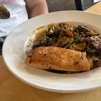 Perfect Pear Bistro - Quinoa bowl with salmon. - New American Near Me - Tempe, Arizona