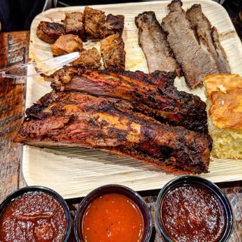 Just Barbecue - Burnt ends, brisket, corn bread, beef ribs - Barbeque Near Me - Highland, California