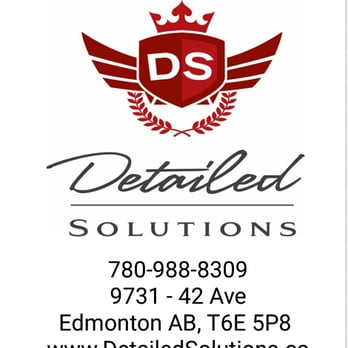 Detailed Solutions - Our contact information - Auto Detailing Near Me - Edmonton, Alberta Detailed Solutions - Our contact information - Auto Detailing Near Me - Edmonton, Alberta
