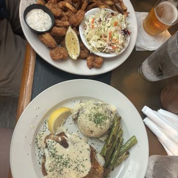 Hog Island Fish Camp - Salt and Pepper Fried Shrimp Blackened Hogfish - Seafood Near Me - Dunedin, Florida