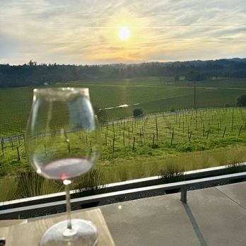 Auteur Russian River - View from outside table - Wine Tasting Room Near Me - Healdsburg, California