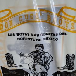 Don Cuco's Boots - Bag from the store.