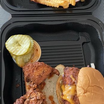 Dave's Hot Chicken - Slider and Dave's #3: 1 Tender & 1 Slider w/ Fries - Chicken Shop Near Me - Folsom, California Dave's Hot Chicken - Slider and Dave's #3: 1 Tender & 1 Slider w/ Fries - Chicken Shop Near Me - Folsom, California