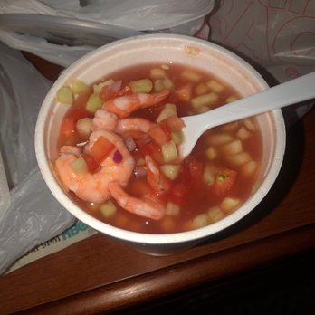 Mariscos Mazatlan - Shrimp Cocktail. Mines better, however 5 star for the freshness! - Mexican Near Me - Casa Grande, Arizona