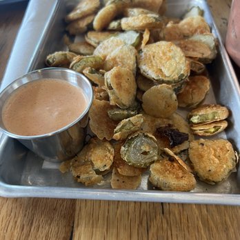 Camp Outpost - Fried pickle - New American Near Me - San Antonio, Texas Camp Outpost - Fried pickle - New American Near Me - San Antonio, Texas