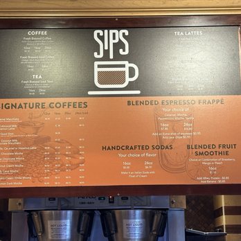 SIPS Coffee and Tea - Circus Circus - Menu - Bars Near Me - Reno, Nevada SIPS Coffee and Tea - Circus Circus - Menu - Bars Near Me - Reno, Nevada