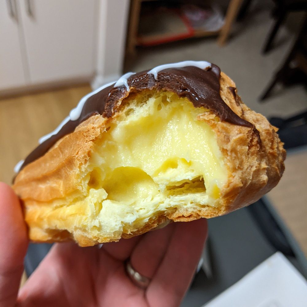 Mediterranean Bakery & Cafe - Eclair (vanilla custard) - Bakeries Near Me - Alexandria, Virginia Mediterranean Bakery & Cafe - Eclair (vanilla custard) - Bakeries Near Me - Alexandria, Virginia