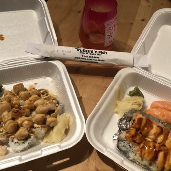 TruSushi 'n Fish - Baked Scallop Roll and Baked Salmon Roll and Salmon Sushi - Sushi Bars Near Me - Lake Forest, California TruSushi 'n Fish - Baked Scallop Roll and Baked Salmon Roll and Salmon Sushi - Sushi Bars Near Me - Lake Forest, California