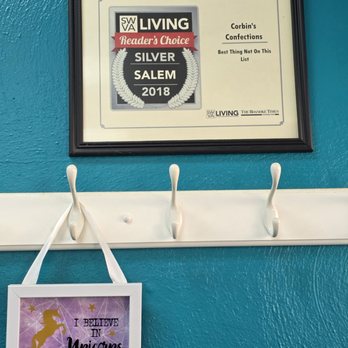 Corbin's Confections - A framed awards on one of the walls. - Donuts Near Me - Salem, Virginia